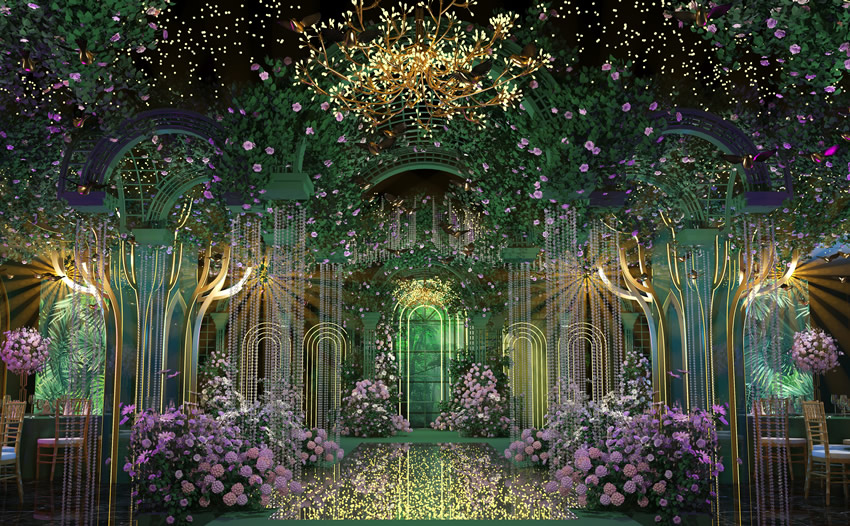 宜川奇妙森林婚礼堂效果展示