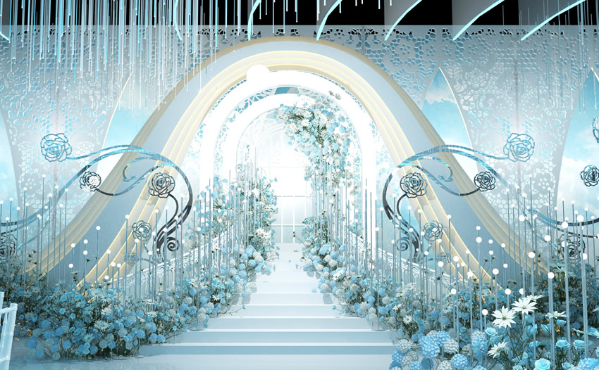 宜川釡香烙馍村水晶厅效果展示